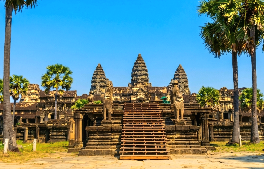 Cambodia Temple Quick Getaway' itinerary card — Angkor Wat sunrise and Bayon, Cambodia — Orchid Vacation