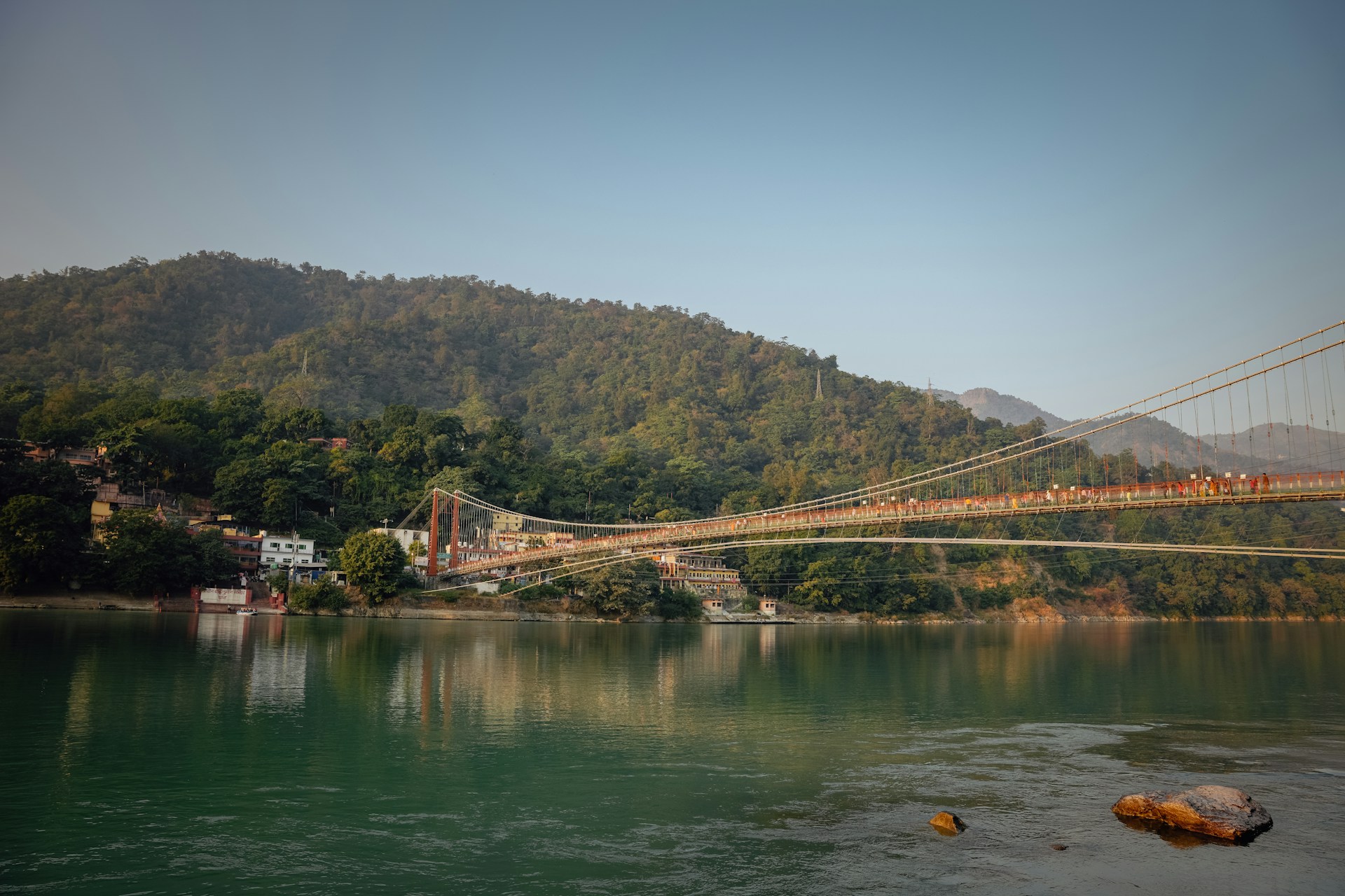 Cross Lakshman Jhula & Ram Jhula