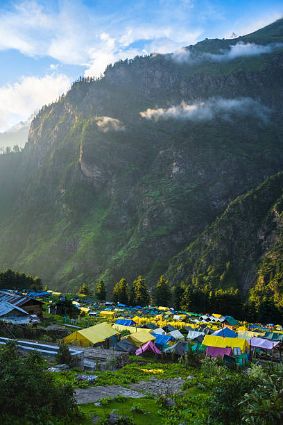 Camp Along the Riverbank