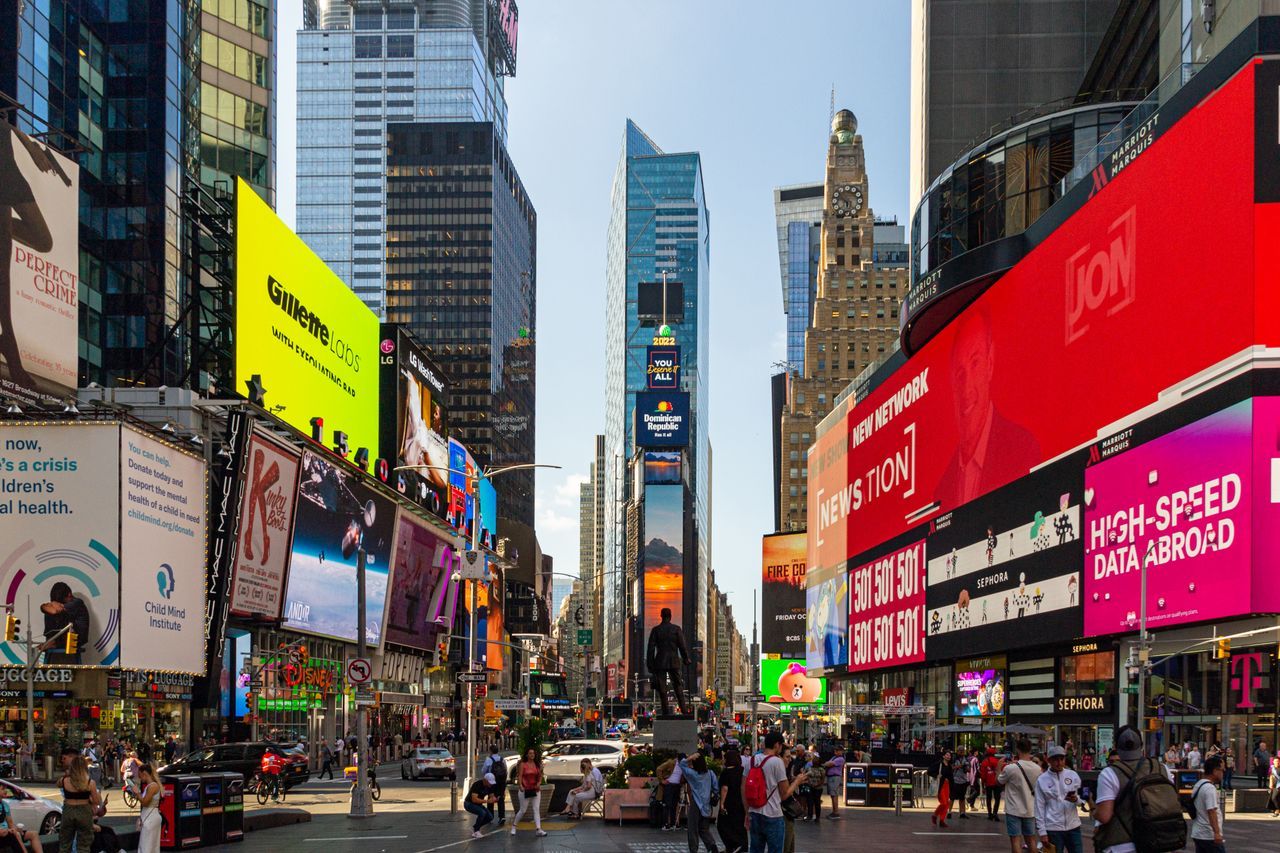 Feel the Energy of Times Square & Broadway