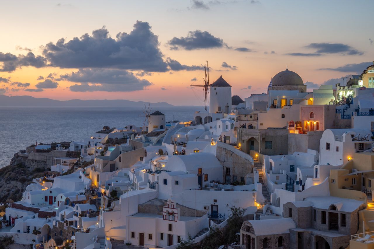 Watch the Sunset in Santorini